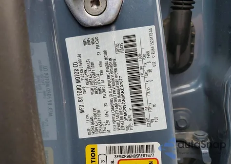 2025 Ford Bronco Sport Heritage z USA, uszkodzony, nr VIN 3FMCR9GN0SRE07677